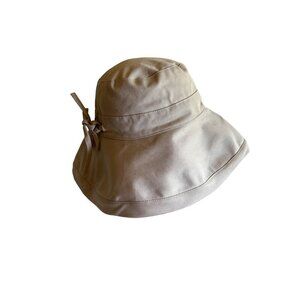 Khaki Twill Adjustable Packable Sun Hat Size 57cm